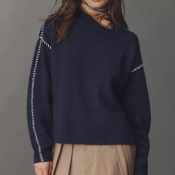 The Carys Mock-Neck Sweater by Maeve - Picture 3 of 5